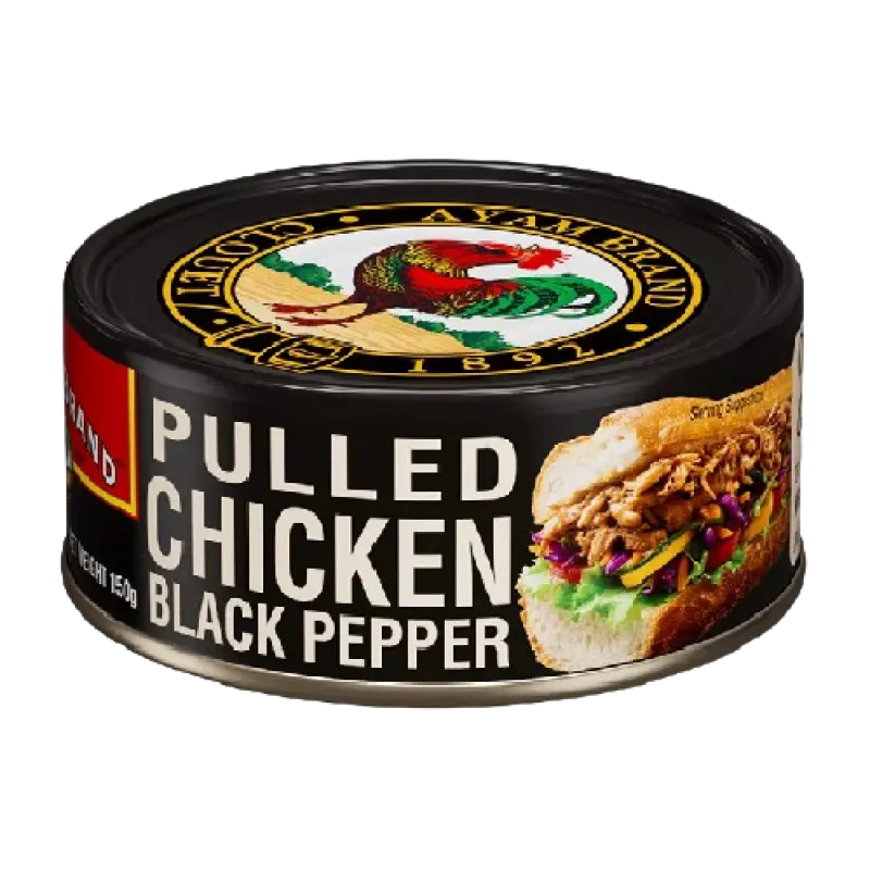 Ayam Brand Pulled Chicken Black Pepper 150g