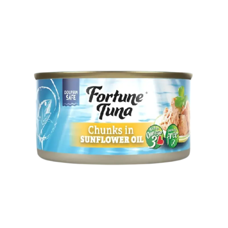 Fortune Tuna Chunks in Sunflower Oil 185g