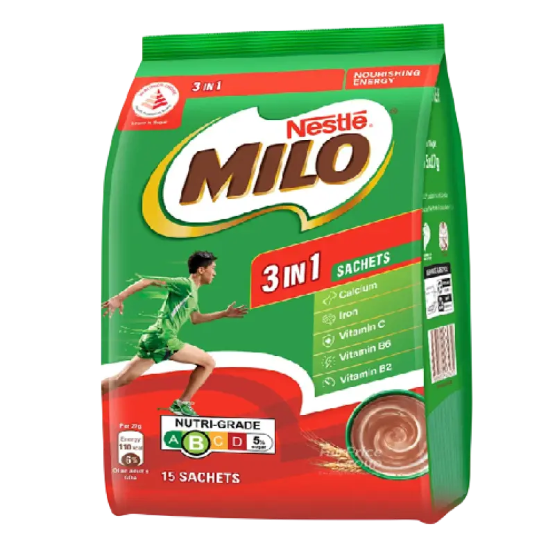 Milo 3 In 1 Chocolate Powder 486g