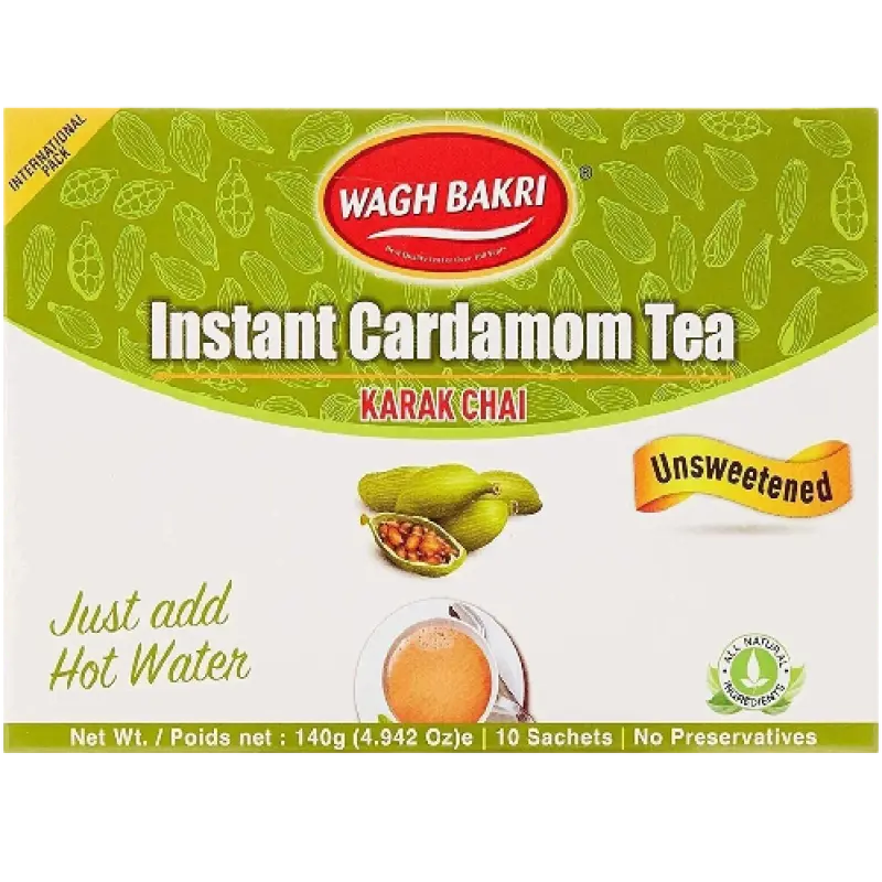 Wagh Bakri Cardamom Karak Chai Tea 10 Sachets