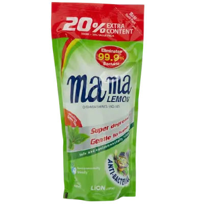Mama Lemon Dishwashing Liquid Refill 600ml