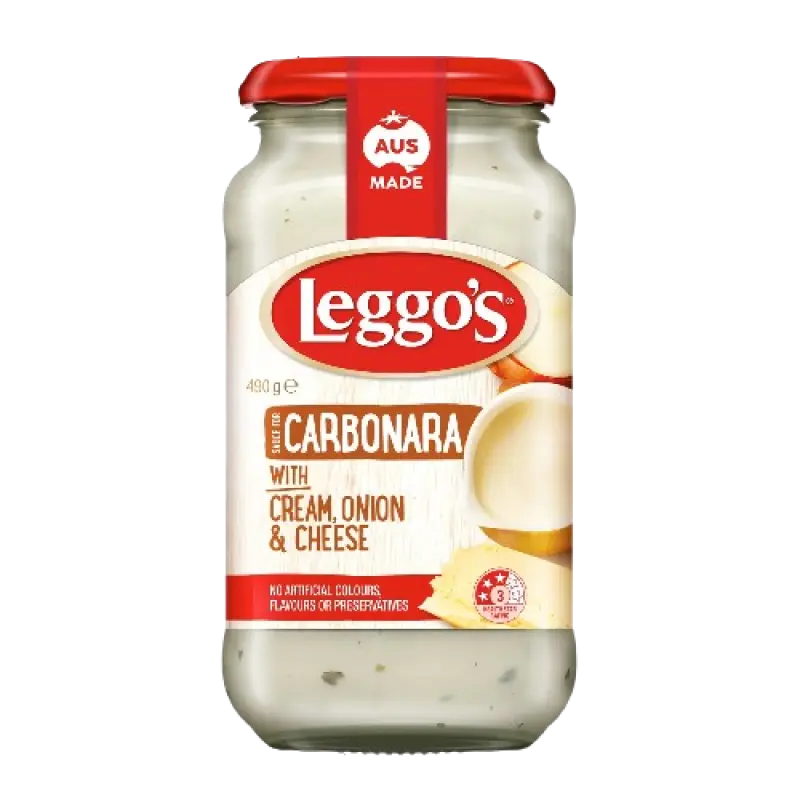 Leggo's Sauce for Carbonara with Cream, Onion & Cheese 490g