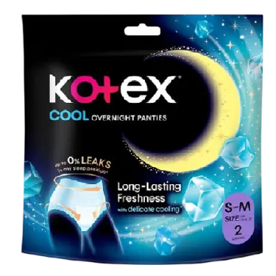 Kotex Overnight Panties Cooling 2S S-M
