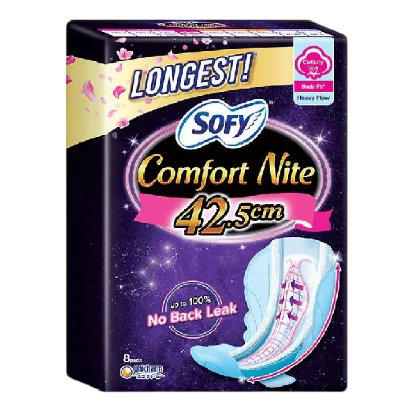 Sofy Body Fit Cottony Soft Night Wing 42.5cm