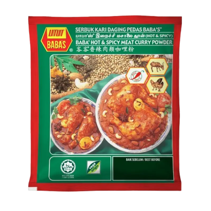 Baba's Hot & Spicy Meat Curry Powder 250g