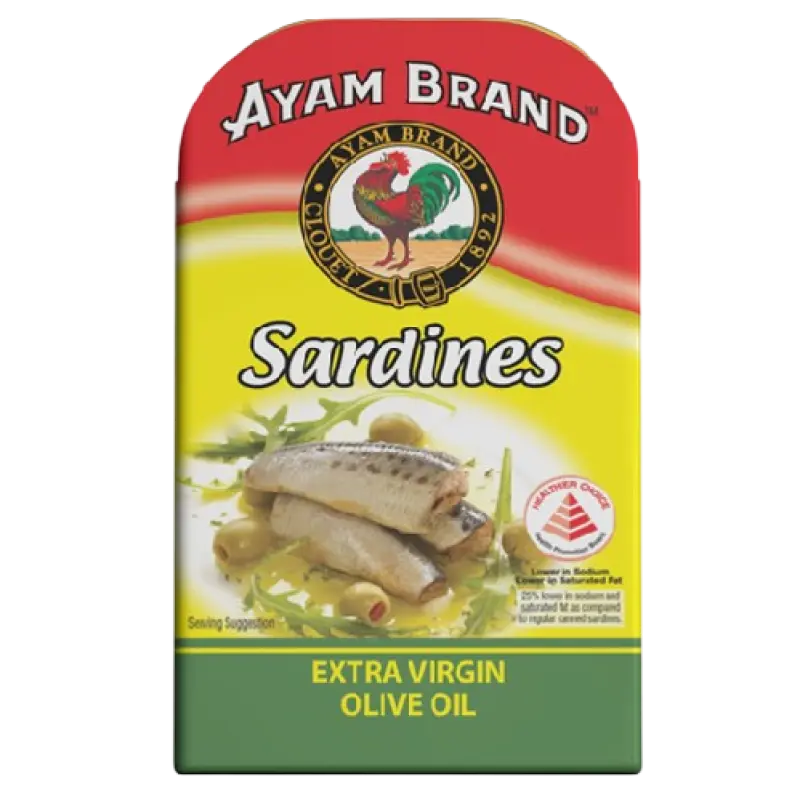 Ayam Brand Sardines In Extra Virgin Olive Oil 120g