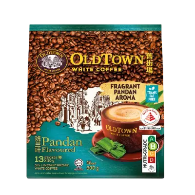Old Town 3 in 1 Instant White Coffee - Pandan 390g