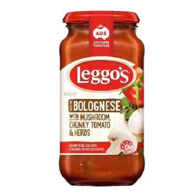 Leggo's Sauce for Bolognese with Mushroom, Chunky Tomato & Herbs 500g
