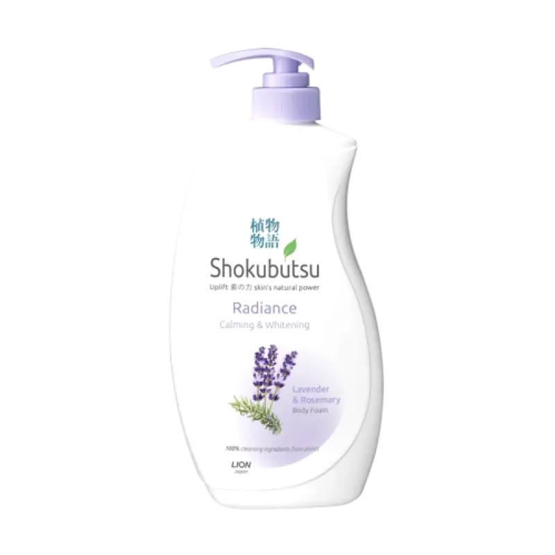Shokubutsu Radiance Body Foam Calming & Whitening (900ml)