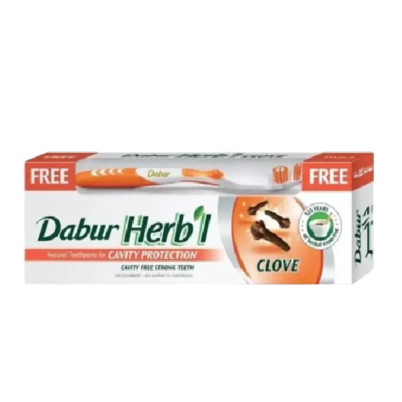 Dabur Herbal Toothpaste Cavity Protection Free Toothbrush 150g