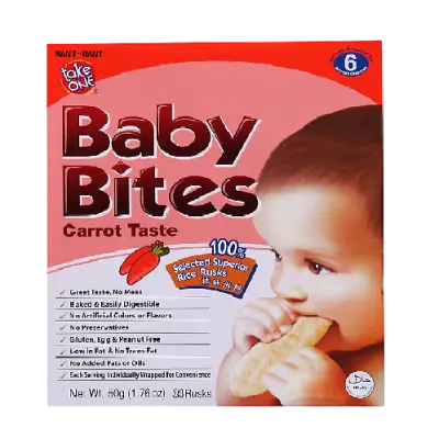Baby Bites Apple Rice Rusk