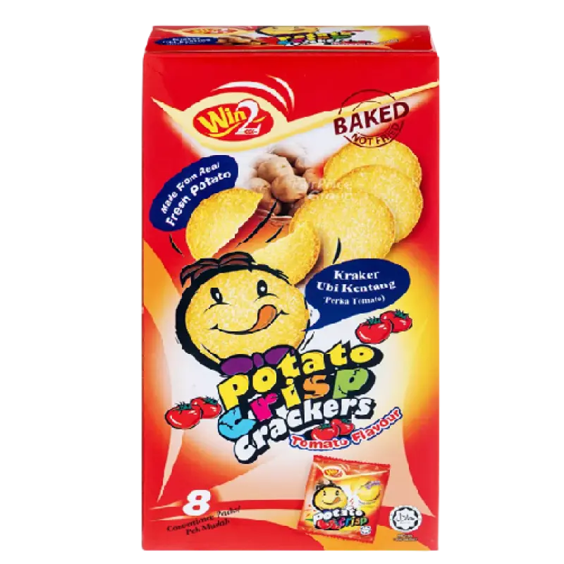 Win2 Potato Crisp Crackers tomato flavour
