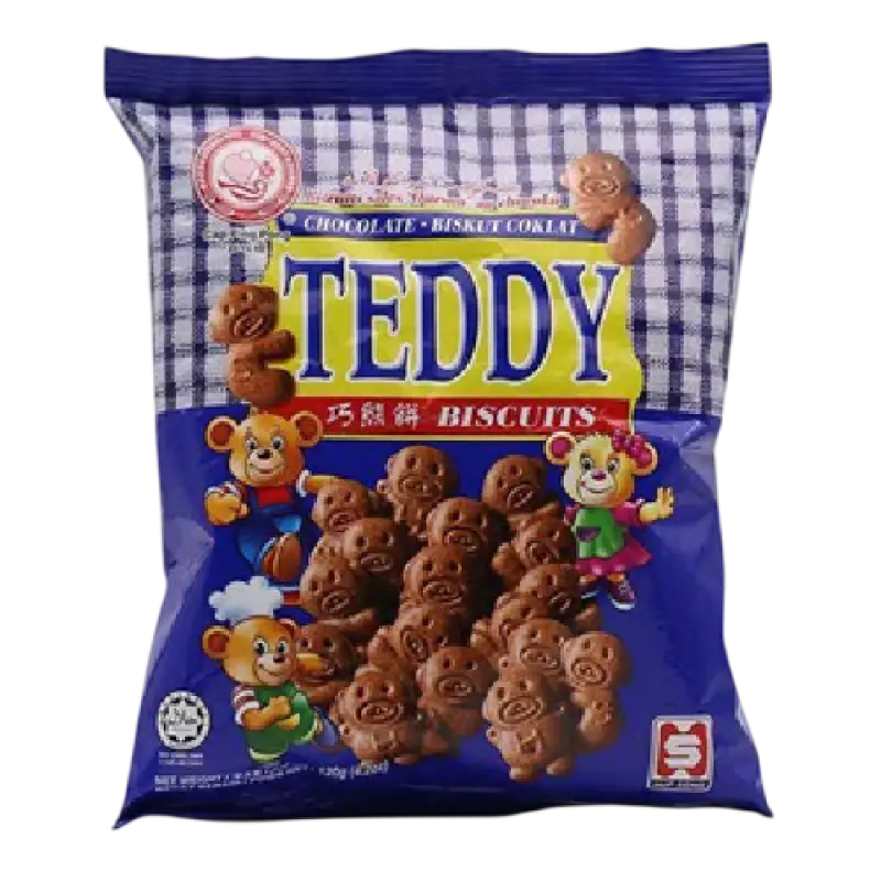 Hup Seng Chocolate Teddy Biscuits