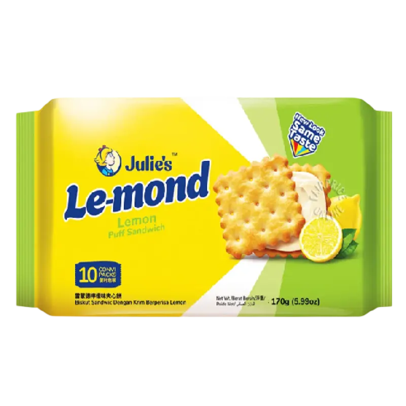 Julie's Le-Mond Puff Sandwich Lemon Biscuits