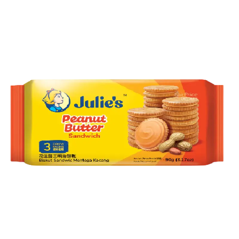 Julie's Sandwich Biscuits Peanut135g